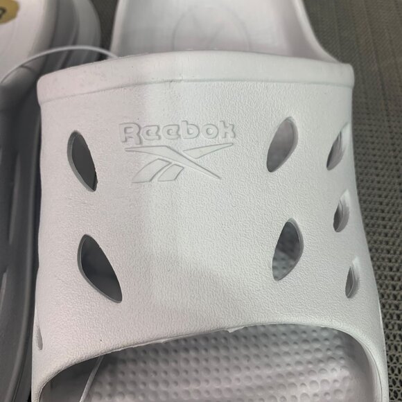 Reebok Slide Sandals Mens Size 8 White Lightweight Open-Toe Slip-On - Picture 3 of 8